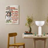 Toile de portrait de chien personnalisée avec photo personnalisée - Je suis votre chien